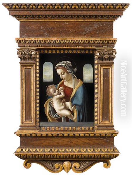 Madonna Mit Kind Oil Painting by Leonardo Da Vinci