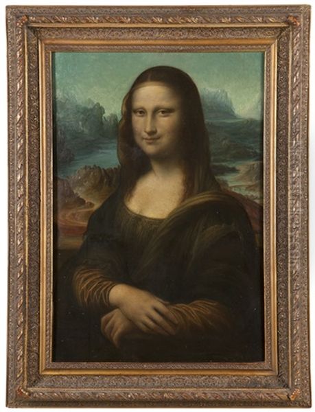 Portrait Of The Mona Lisa Oil Painting by Leonardo Da Vinci