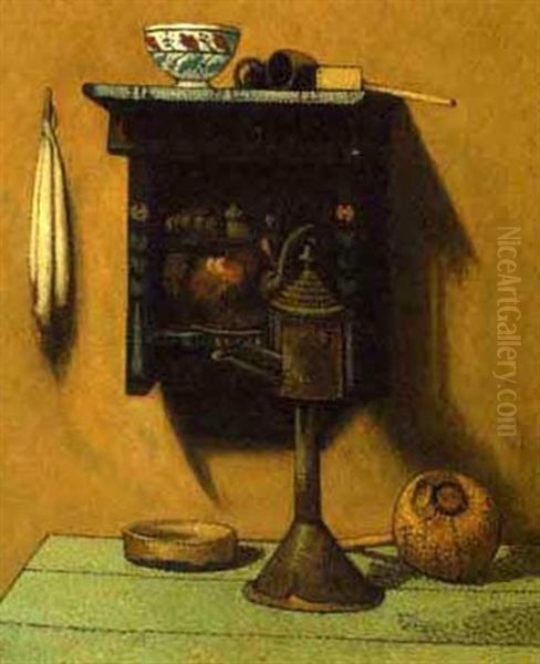 Still Life With Kettle by Henri Van Daalhoff