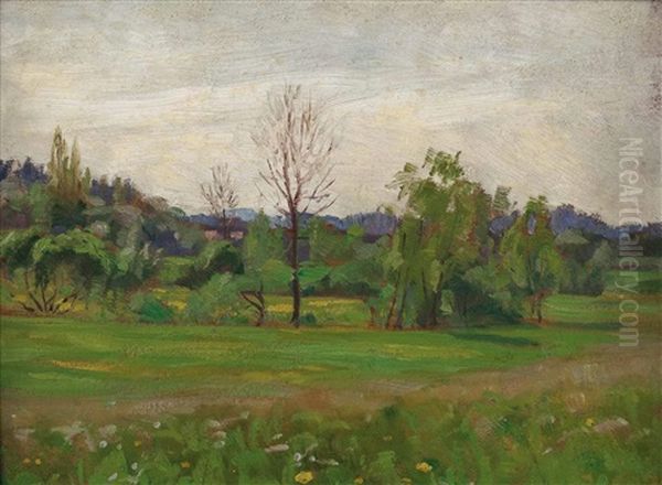 Landschaft Oil Painting by Wilhelm Dachauer