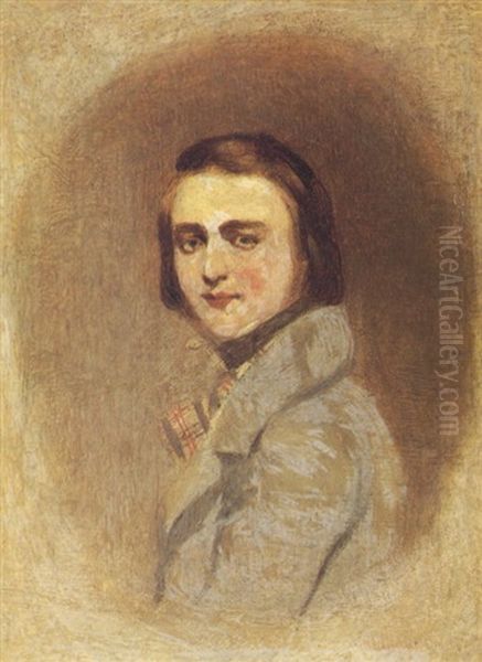 Self Portrait Oil Painting by Richard Dadd