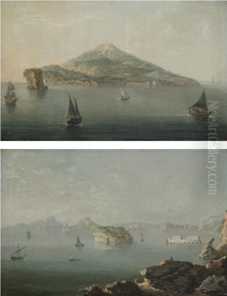 A View Of The Island Of Ischia Oil Painting by Pietro Antoniani