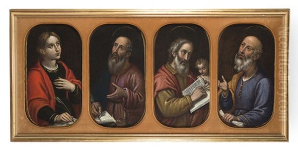 Gli Evangelisti (4 Works In 1 Frame) Oil Painting by Cosimo Dadi