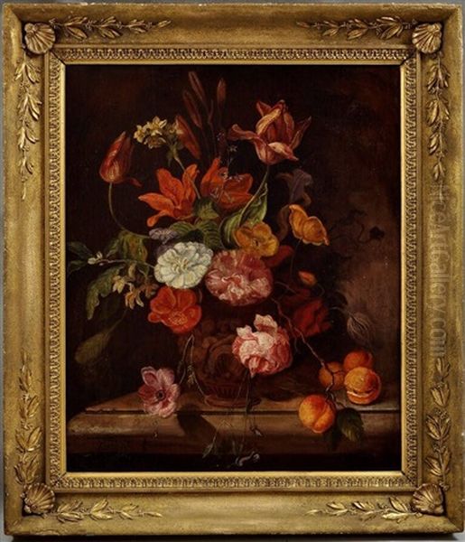 Blumenstillleben Oil Painting by Jan Frans Van Dael