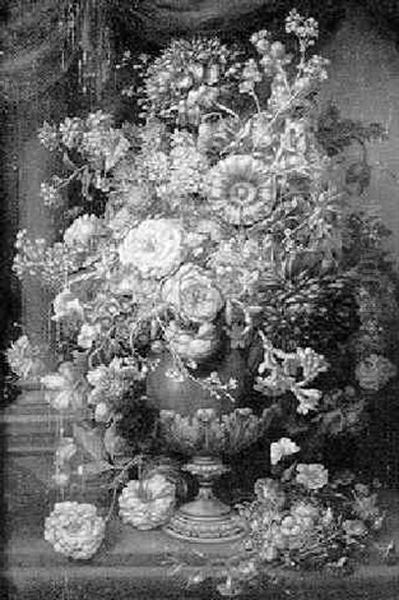 Blumenstilleben In Einer Prunkvase Oil Painting by Jan Frans Van Dael