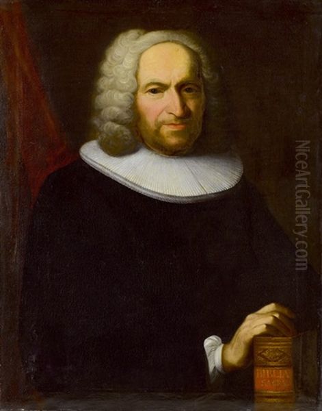 Portrat Des Professors Johann Heinrich Ringier Oil Painting by Johann Rudolf Daelliker