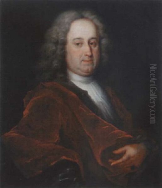 Portrait Eines Zurcher Ratsherrn Oil Painting by Johann Rudolf Daelliker