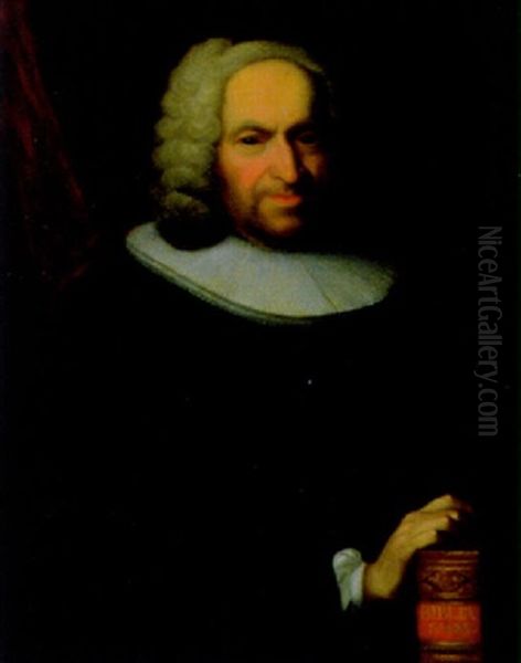 Portrat Des Professors Johann Heinrich Ringler Oil Painting by Johann Rudolf Daelliker