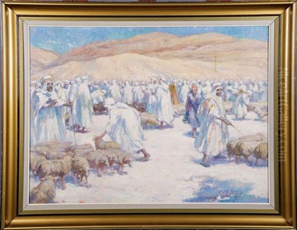 Bou Saada (date 1925) Oil Painting by Antoine Daens