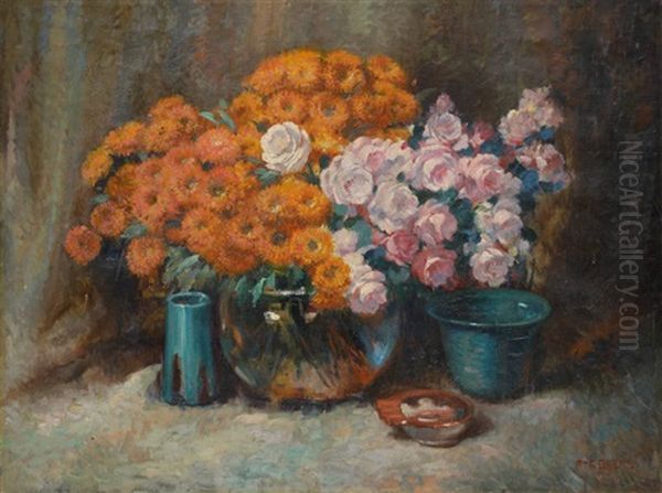 Composition Florale Oil Painting by Antoine Daens