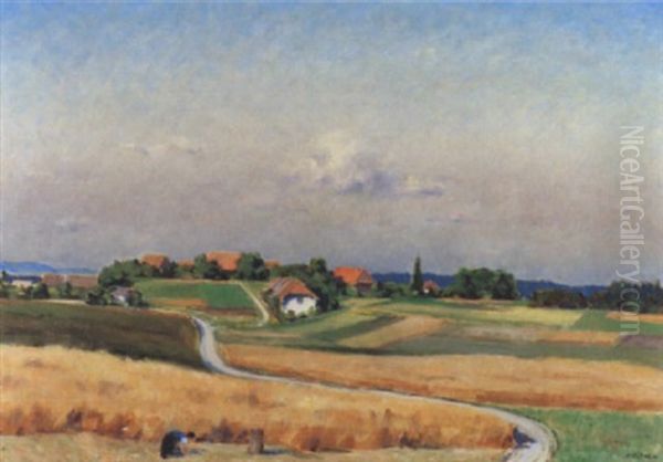 Sommernachmittag Oil Painting by Hans Arnold Daepp