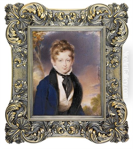 Count Paul Palffy Of Erdod As A Boy Oil Painting by Moritz Michael Daffinger