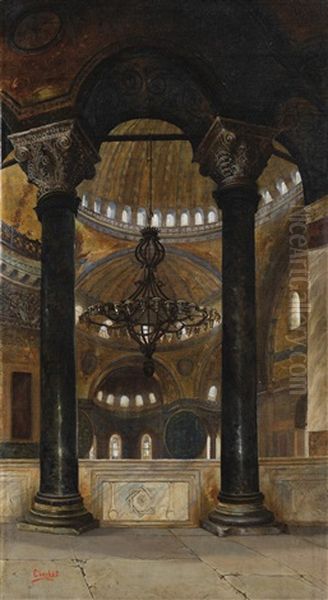 Hagia Sophia, Istanbul Oil Painting by Sevket Dag