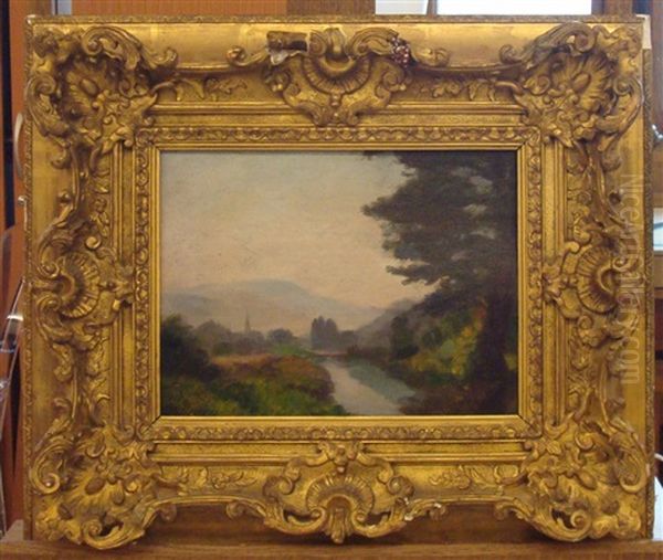 Paysage Des Vosges Oil Painting by Albert Marie (Adolphe) Dagnaux