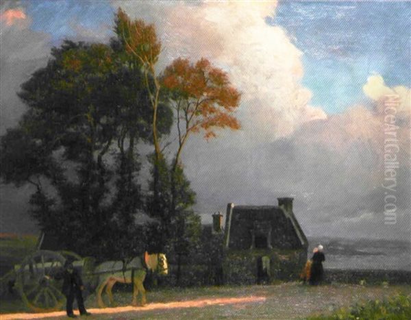 Retour Du Champs Oil Painting by Albert Marie (Adolphe) Dagnaux