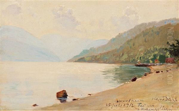 Strandheim 25 Juli 1912,  Fest Paa Hohenzollern by Hans Dahl