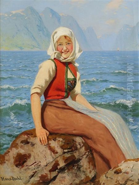 I Godt Humor, Balestrand, Sogn Oil Painting by Hans Dahl