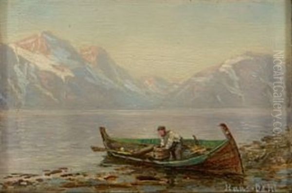 Lynganfjord Oil Painting by Hans Dahl