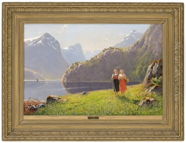 Sommerdag Ved Balestrand Oil Painting by Hans Dahl