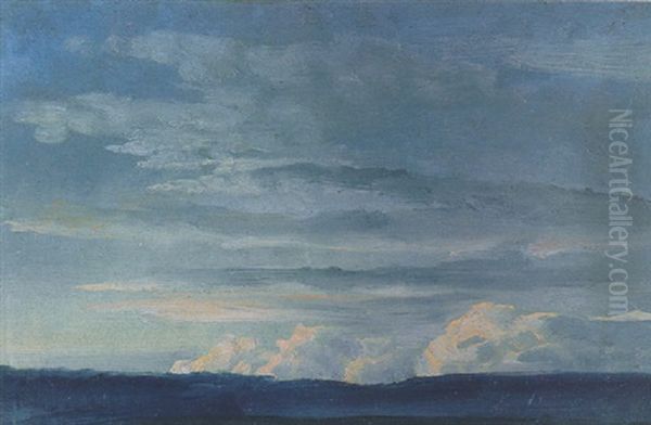 Wolken Oil Painting by Johan Christian Dahl