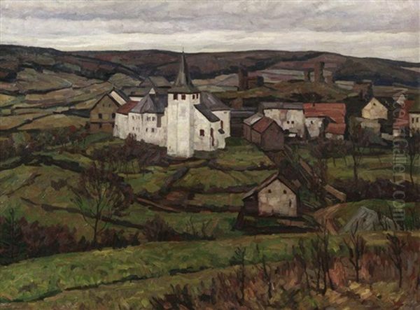 Kronenburg In Der Eifel Oil Painting by Karl Dahl