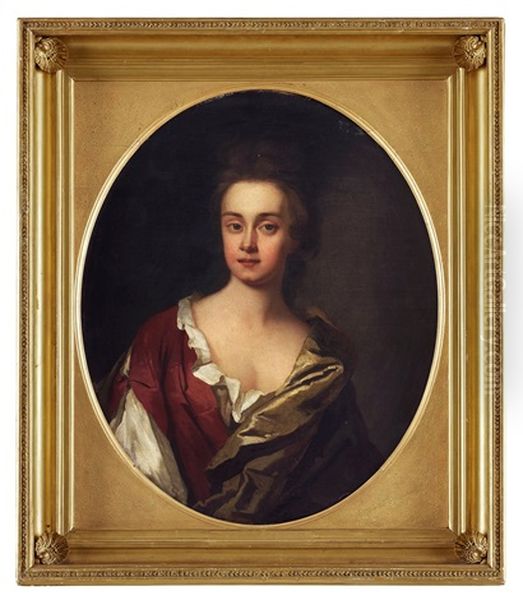 Portrait Depicting Madame Eliz Oil Painting by Michael Dahl