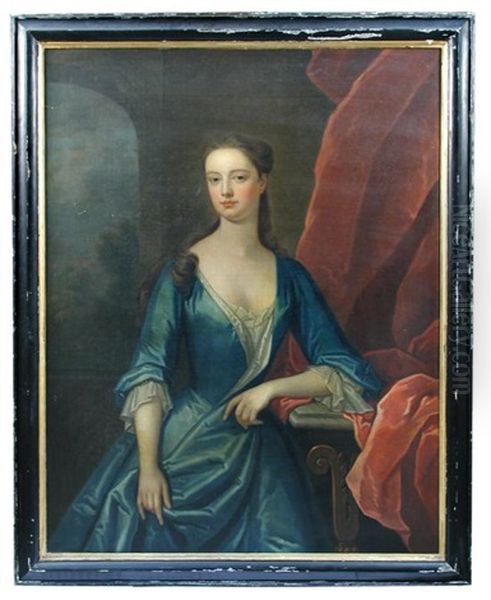 Portrait Said To Be Of Miss Eleanor Hake (d.1784) by Michael Dahl