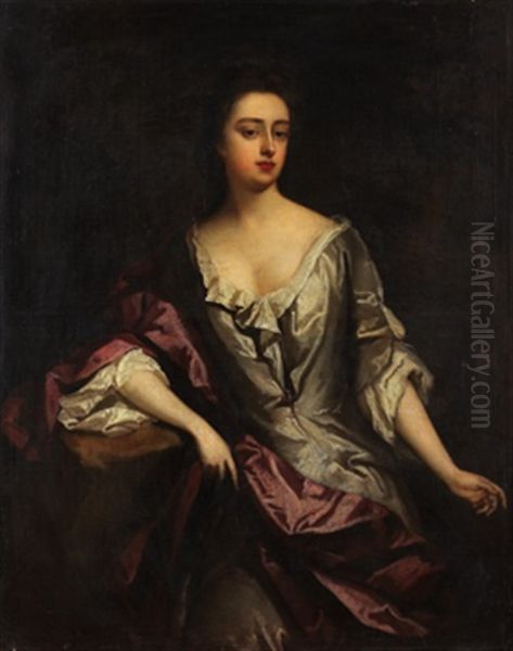 Portratt Av Duchess Of Marlborough - Sittande Knastycke by Michael Dahl