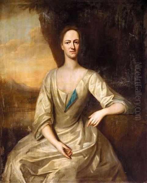 Portrait Of Leonora Frederick, Mrs. Diggle Oil Painting by Michael Dahl