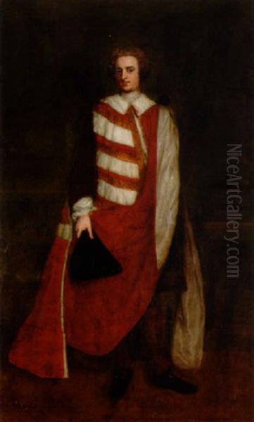 Charles Duke Of Marlborough When Earl Of Sunderland Oil Painting by Michael Dahl