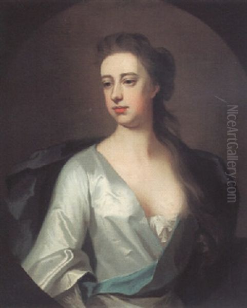 Portrait Of Lady Mary Lomax Oil Painting by Michael Dahl