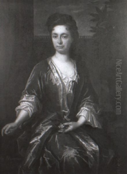 Portrait Of Lady Anne Blencowe Of Marston St. Lawrence Oil Painting by Michael Dahl