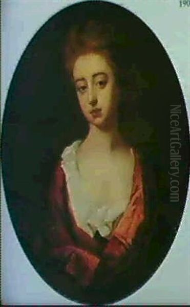 Portratt Av Elizabeth Morley, Dotter Till Sir Charles Morley Oil Painting by Michael Dahl