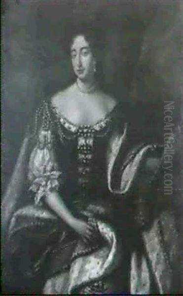 Portrait De La Reine Anne                                   D'angleterre Oil Painting by Michael Dahl