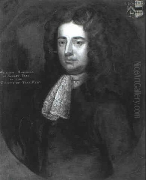 Portrait Of William Robinson (1675-1720) Of Rokeby Park,    Yorkshire Oil Painting by Michael Dahl