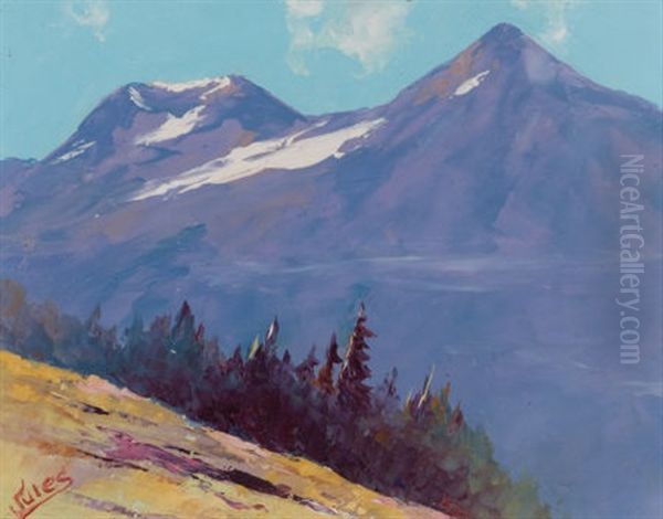 Deer Mountain (ketchikan, Alaska) Oil Painting by Jules B. Dahlager