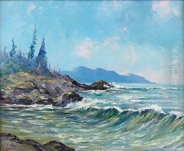 Alaska, Near Ketchikan Oil Painting by Jules B. Dahlager