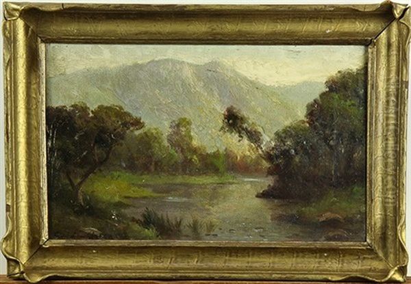 Santa Rosa Creek Oil Painting by Carl Christian Dahlgren