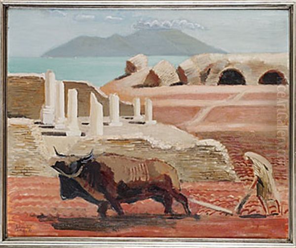 Carthage Oil Painting by Ewald Dahlskog