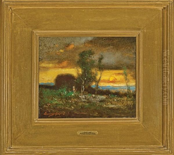 Sunrise Oil Painting by Elliot Daingerfield