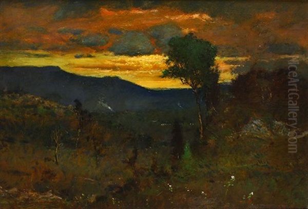 Twilight Oil Painting by Elliot Daingerfield