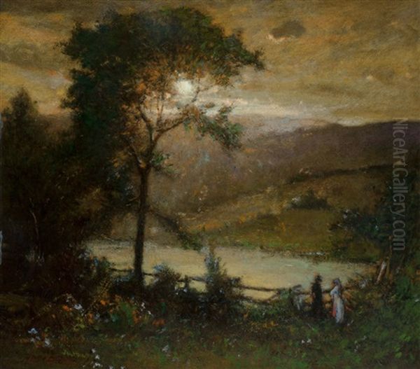 The Lake In The Hills Oil Painting by Elliot Daingerfield