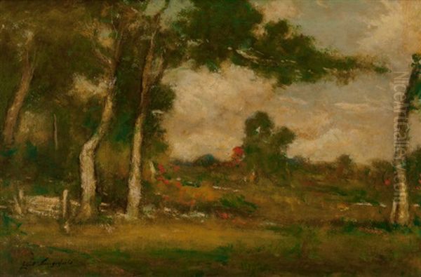 Sunset Landscape Oil Painting by Elliot Daingerfield