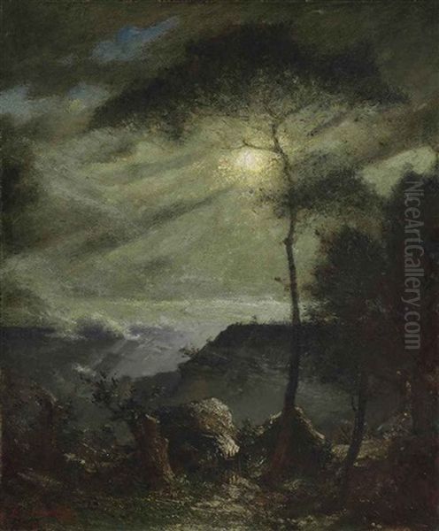 Grand Canyon, Moonlight Oil Painting by Elliot Daingerfield