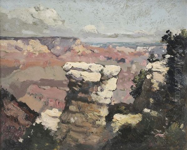 View Of The Canyon by Elliot Daingerfield