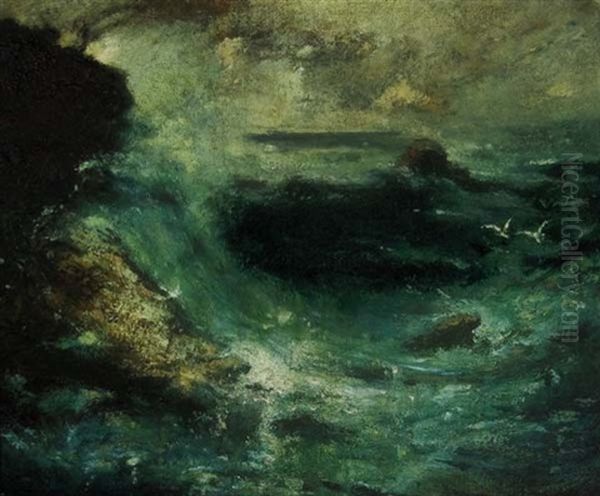 Troubled Waters Oil Painting by Elliot Daingerfield