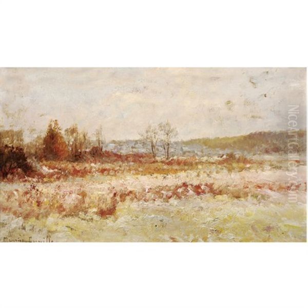 Marine View (+ Landscape In Autumn; 2 Works) Oil Painting by Maurice Dainville