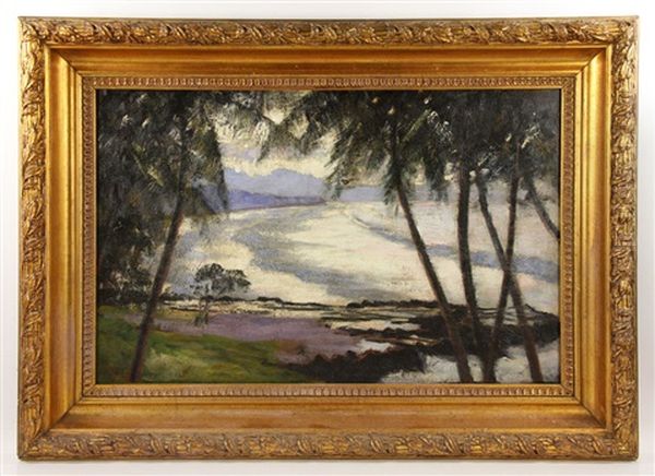 Java Sea Oil Painting by Carel Lodewijk Dake the Younger