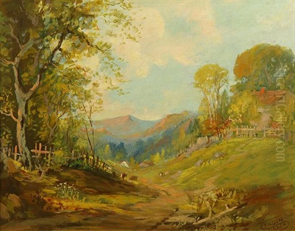 Scene In Bennett Valley, California Oil Painting by Tilden Daken