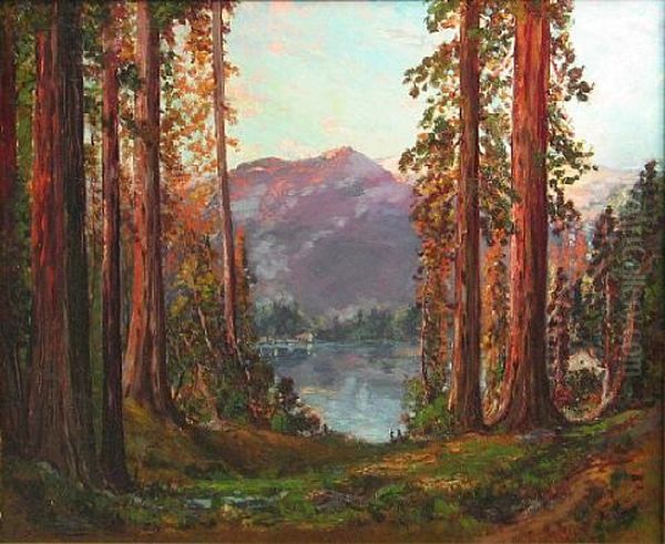 Fallen Leaf Lake, California Oil Painting by Tilden Daken